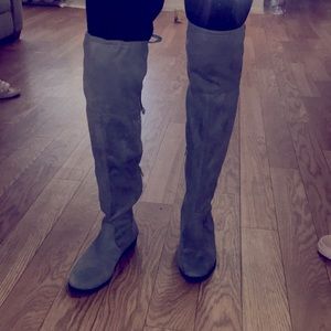 suede over the knee boots sz 8
